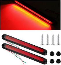 2pcs 10 Inch Led Trailer Tail Light Bar Waterproof Brake Turn Tail Light