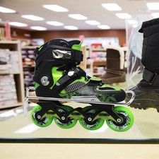 Soporte de almacenamiento de patines de hielo de 1 pieza Soporte de viga de exhibición de patines con ruedas