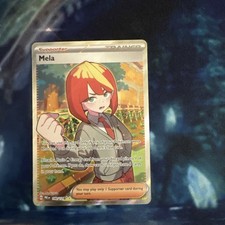 Pokémon TCG Trainer Mela Ultra Rare Holo Card 140/131 Prismatic Evolutions