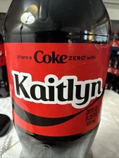 Share a Coke with   Kaitlyn   2025 Personalized Gift Coca Cola Bottle 20oz Zero