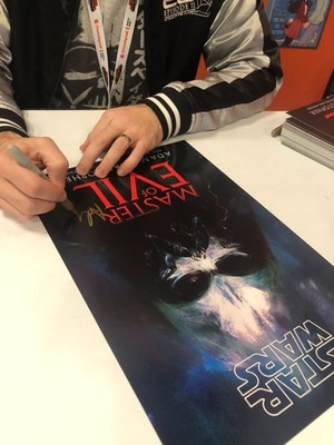 STAR WARS MASTER OF EVIL 2025 NYCC EXCLUSIVE POSTER Signed Adam Christopher