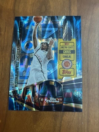 2025 Topps Chrome McDonalds Chris Cenac Jr. High Rises Blue RayWave #11 Celtics