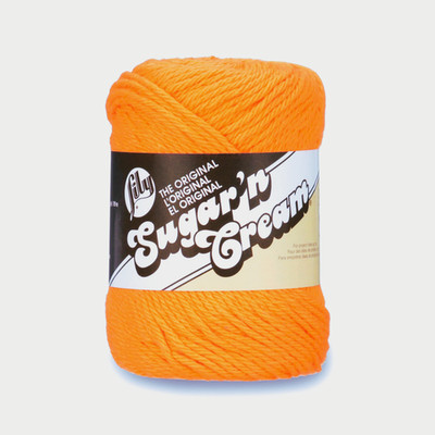 Lily Sugar 'N Cream the Original Solid Yarn, 2.5oz, 100% Cotton - Goldenrod