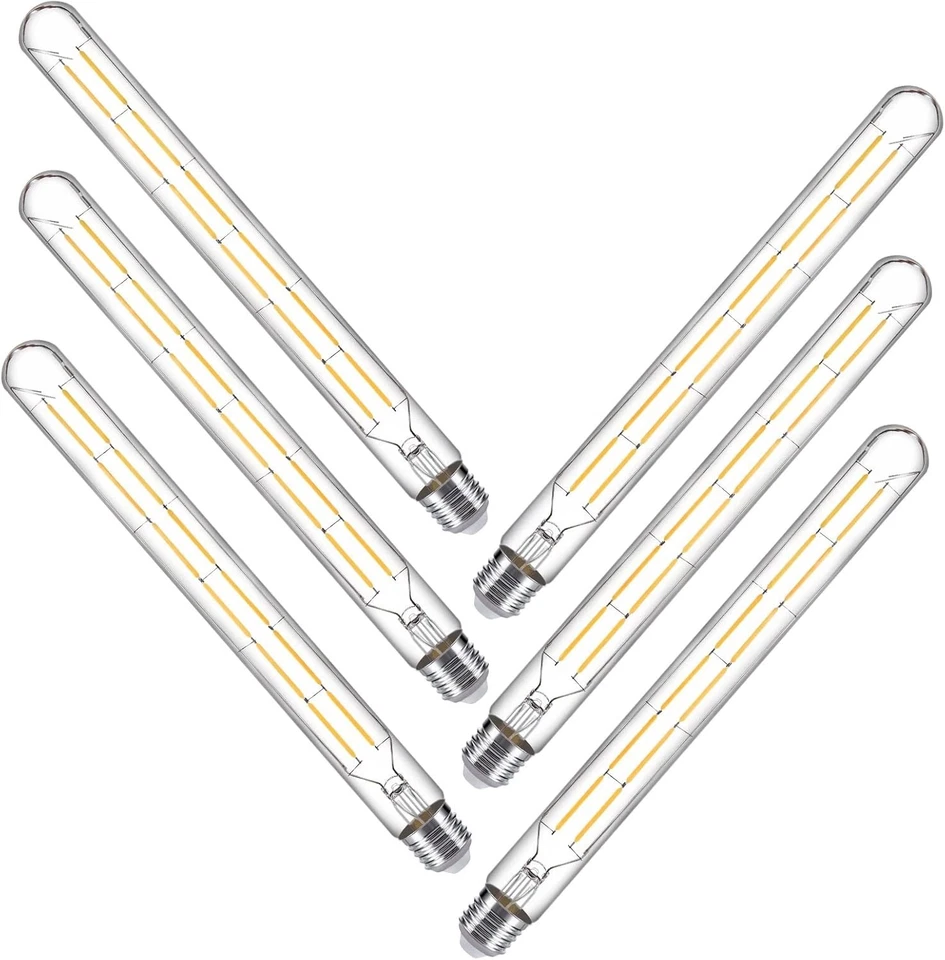 Dimmable LED Tubular Bulb 6-Pack - 12W, E26 Base, 4000K - Image 3 of 4