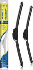 28 Inch  16 Inch Windshield Wiper Blades 2 Pack, Front J/U Hook Replacement Com