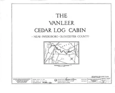 Vanleer Cedar Log Cabin,Swedesboro,Gloucester County,NJ,New Jersey,HABS,2