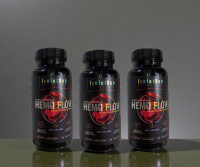 3Pcs Leviathan Nutrition Hemo Flow Supplement Nattokinase with forNitric Oxide