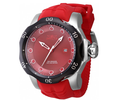 Invicta Venom Sea Dragon Men's 54mm Red Swiss Quartz 1000M WR Watch 45493