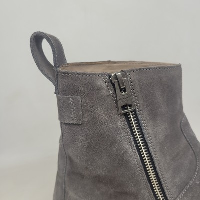 AllSaints Boots Mens EU42 US9 Gray Suede Hollow Chelsea Ankle Zip Minimalist AllSaints Boots Mens EU42 US9 Gray Suede Hollow Chelsea  main image 3