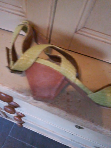 Hobbs ⭐️Ladies Size 5(38) Green Leather Wedge Sandals ⭐️VGC - Picture 5 of 11
