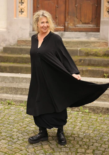 MAGNA - Lagenlook TUNIKA KLEID Gr 44 bis 58 - schwarz - Bild 6 von 11