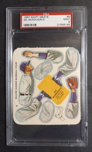 Gil McDougald #9 1957 Swift Meats card