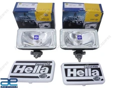 2 Universal Hella Comet 450 Spot Driving Light With Cover & H3 Bulb 55W 12V ECs