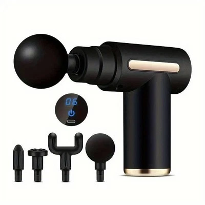 DYZI Mini Massage Gun Deep Tissue Portable 6 Speeds Handheld Muscle Massager NEW