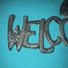 Cast Iron Antique Style Pelican WELCOME Plaque Nautical Sign Wall Decor Beach — photo 4