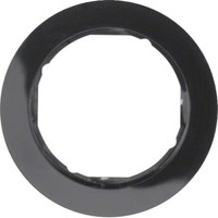 Hager WLD9100BG Abdeckrahmen 1-Fach Serie R.Classic Schwarz GläNzend