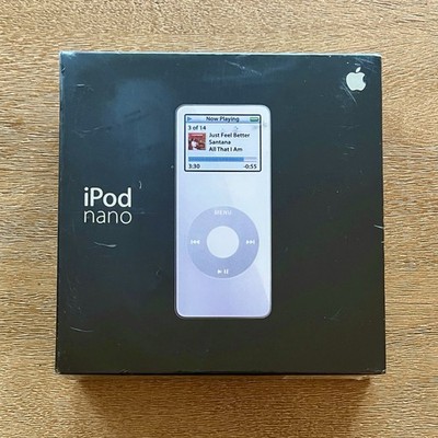 NEW Apple iPod nano 1st Gen 2GB White MA004LL/A A1137   Factory Sealed Vintage