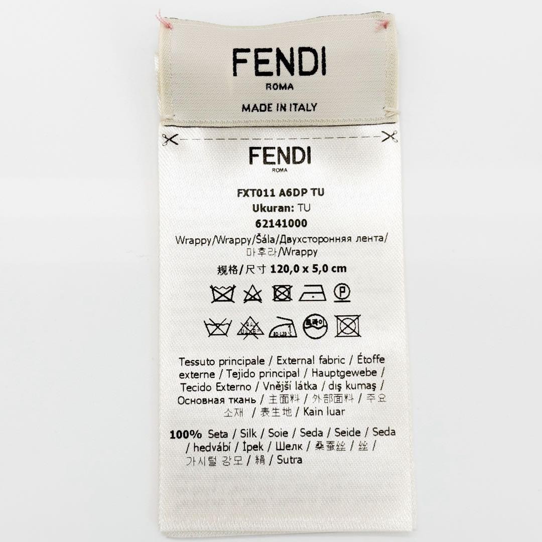 FENDI Rappy 100% Silk Scarf　120cm*5cm thumbnail 8