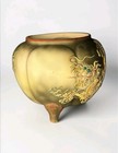 Antique Nippon Hand Painted Moriage Dragon Claw Footed Jardiniere Planter Japan — photo 5