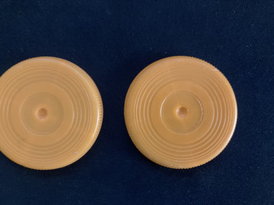 Vintage MOTU He-Man Blaster Hawk Orange Discs Ammo Replacement Parts Lot of 2