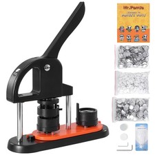 Uimoso Button Maker Machine Pin Badge Maker 1.25" 500 Button Parts Circle Cutter