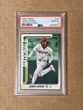 2025 Topps Series 1 James Wood #181 Vintage Stock /99 RC PSA 10 Nationals POP 4!