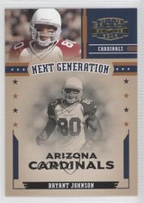 2005 Donruss Gridiron Gear Next Generation 338/1000 Bryant Johnson #NG-2 a0s