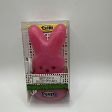 Peeps Pink Light Up Bluetooth Speaker Micro USB Rechargeable Night Light Button