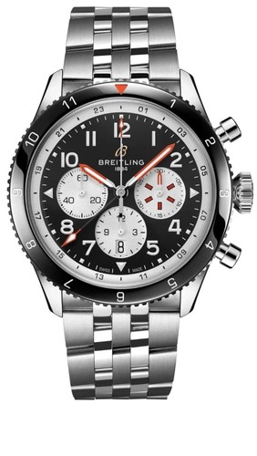 Breitling Aviator Super AVI B04 Mosquito Black Dial 46mm Watch YB04451A1B1A1