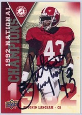 2012 Upper Deck University of Alabama Football Cards Checklist 17