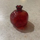 Red Glass Pomegranate Bud Vase Small — photo 2