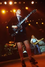 Cliff Williams Angus Young Ac/Dc L-R Angus Young Cliff Williams Pe- Old Photo