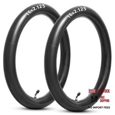 16x2.125 Replacement Butyl Inner Tube, 16 Inch Bike Tube with CR202 Bent Valve