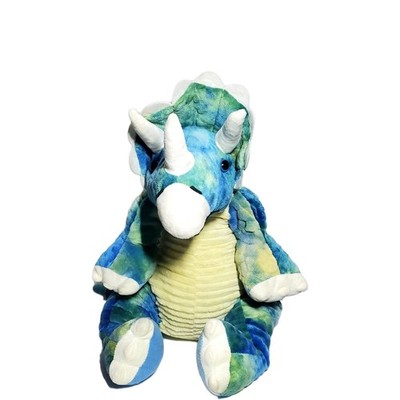 Adventure Planet 21'' Tie-Dye Blue Triceratops Dinosaur Plush Backpack Bag