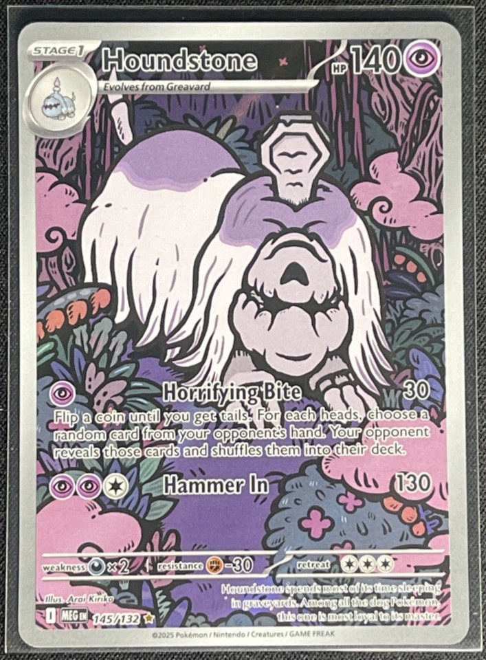 Pokemon TCG Mega Evolution MEG en Houndstone IR 145/132 - NM