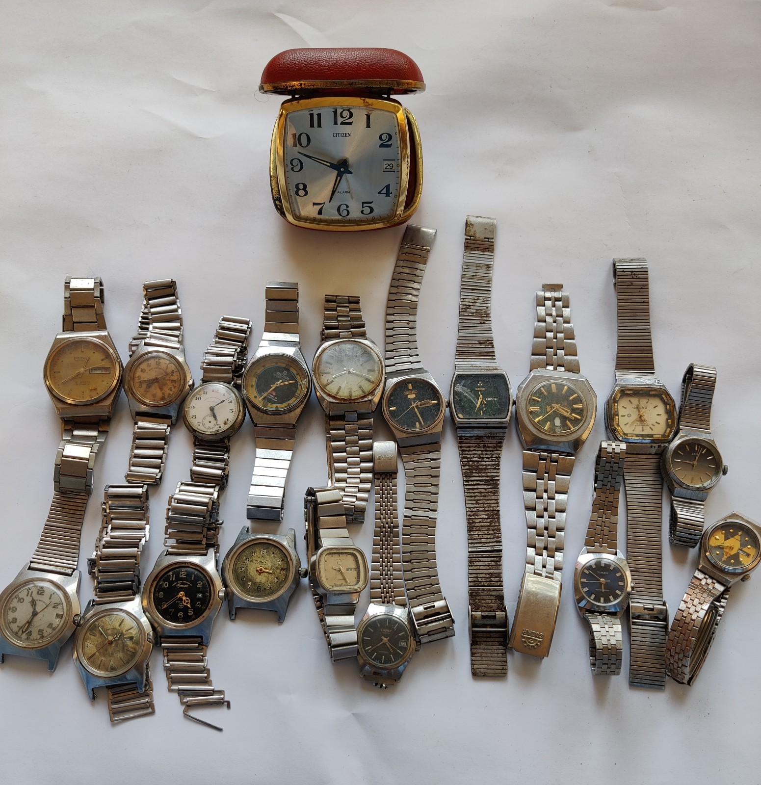 pcs–Seiko Timex VTG Scrap Watch Automatic Ricoh– Citizen Lot–19 Lot End West - vintagewatches.pk