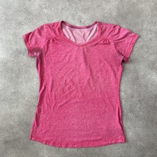 Columbia T-Shirt Womens Small V-Neck Hiking Gym Running Jersey Tee, Pink