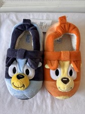 Bluey and Bingo Plush Slippers Size 11/12 Child's New
