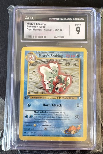 Misty's Seaking (1st Edition) graded CGC 9 for sale on eBay