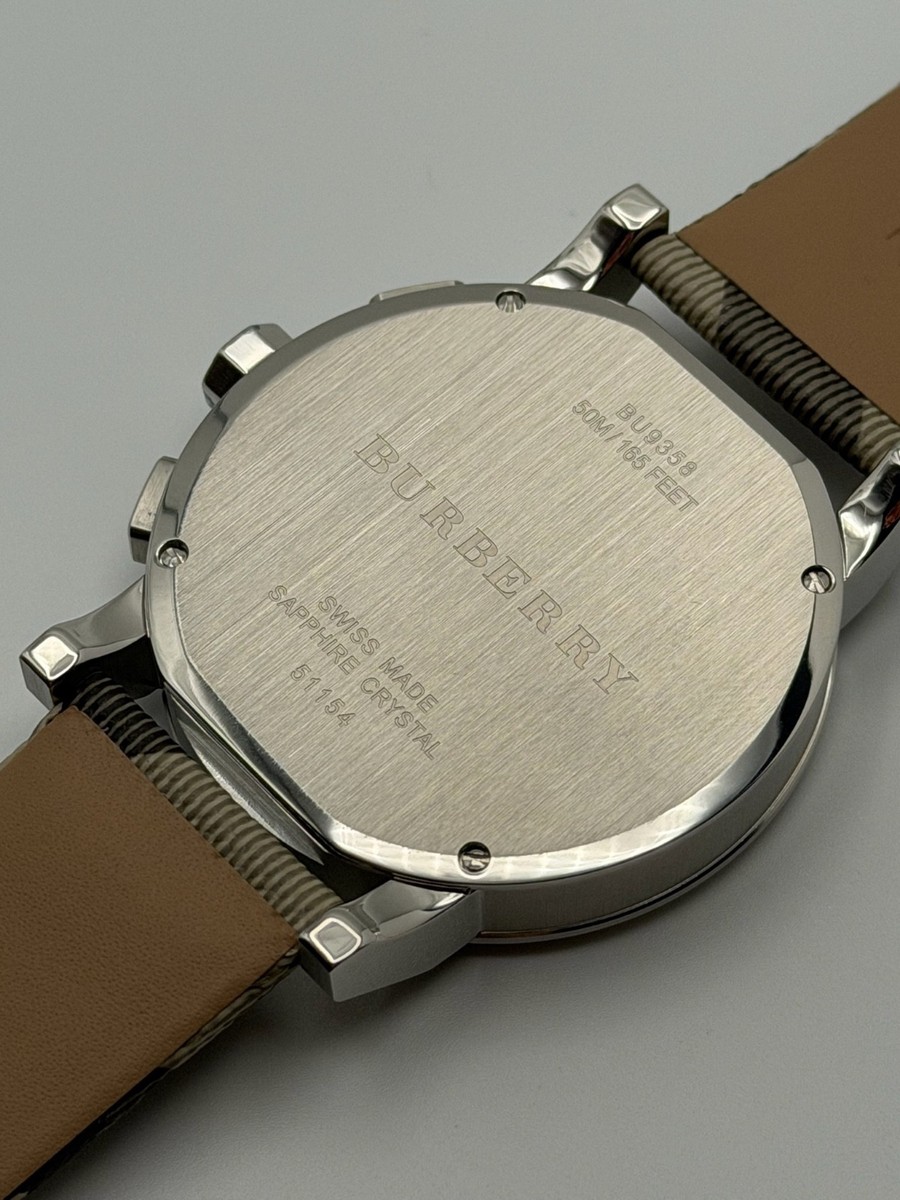 BURBERRY　腕時計 Brand New Burberry BU9358 Nova 42 mm Stainless Steel Chronograph