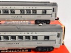 LIONEL NICE 2421 22 23 SILVER GRAY TOP PASSENGER CARS W/ BOXES/SLIPS 1950-51 LF — photo 5