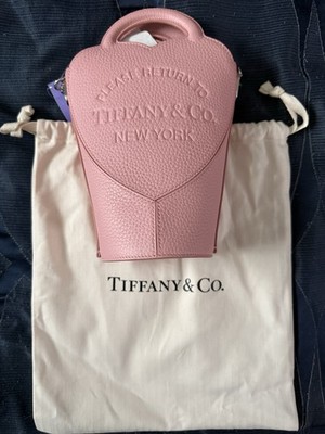 Tiffany & Co. Pink Heart Top Handle Bag w/ Chain, Dust Bag & Detachable Strap
