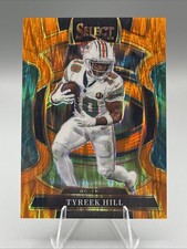 2025 Panini Select #83 Tyreek Hill Orange Shock Prizm /499
