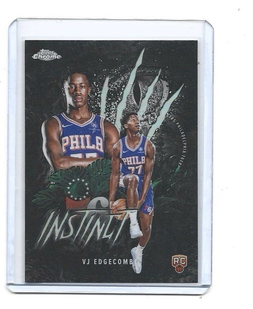 2025-26 Topps Chrome VJ Edgecombe Instinct Refractor #INS-13 RC Rookie SSP