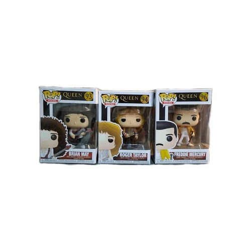 Funko Pop! Rocks Lot Of 3 Queen #93, #94, And #96 Vinyl Figures NIB