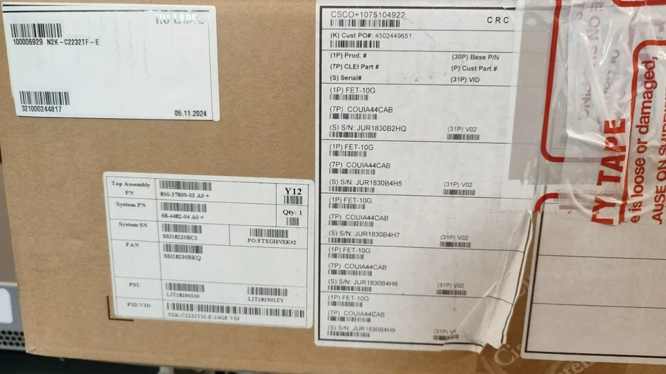 Cisco N2K-C2232TF-E Nexus 2232TM-E 10GE Fabric Extender 2PS, 32x1/10GE + 8x10GE - Image 4 of 4