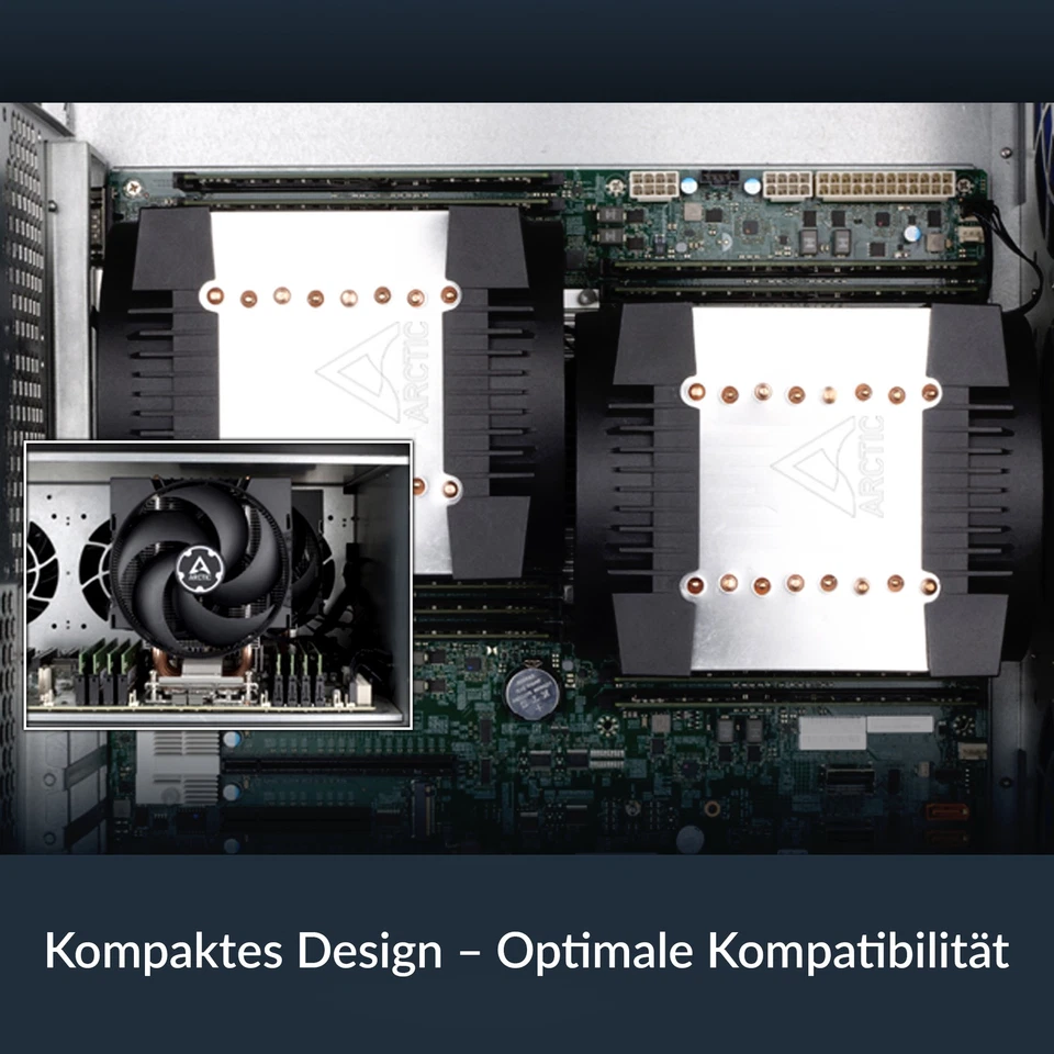 ARCTIC Freezer 4U-M (Rev.2) with Amp Clips Server CPU Cooler Fan PC - Image 3 of 4