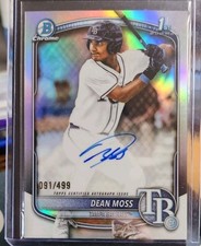 2025 Bowman Draft - Chrome Prospect Autographs Dean Moss #CPA-DM Refractor /499