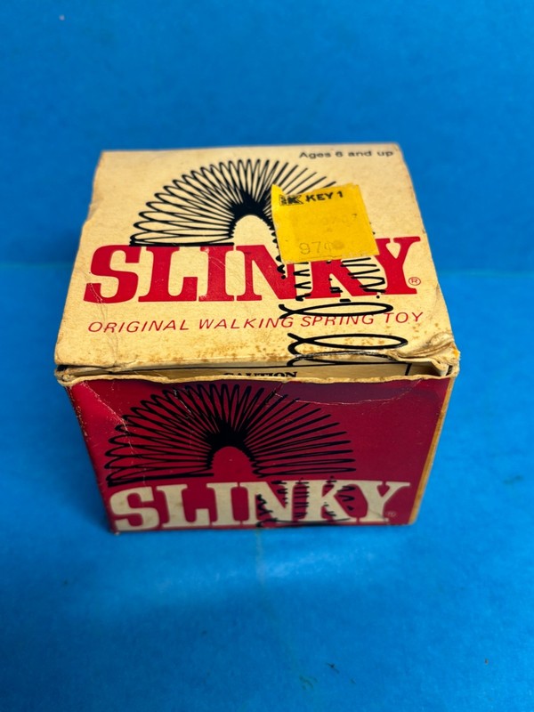 Vintage Slinky Toy Metal Spring No 100 James Industries Hollidaysburg Pa.