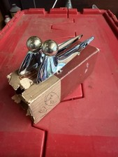 Nos 1959 Ford Galaxie Fairlane Pair Front Fender Ornament Emblem Chrome